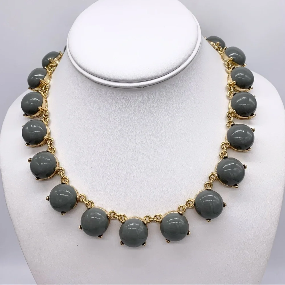 J. Crew Gray Baubles Necklace
